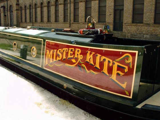 Berthed at Saltaire Mills.